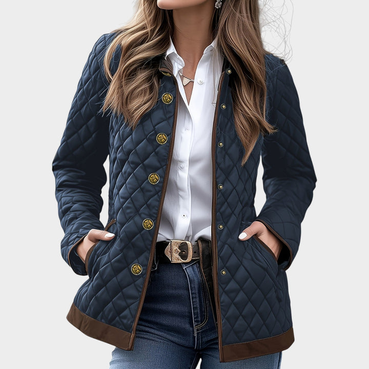 Women’s Quilted Jacket Casual Button Front