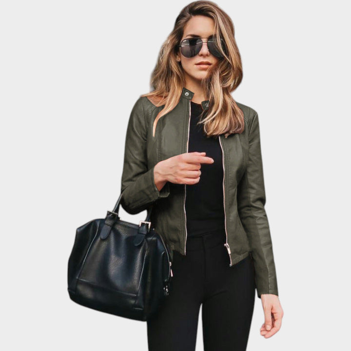 Slim Fit Leather Jacket