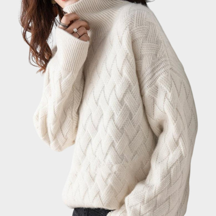 Cable Knitted Turtleneck Jumper