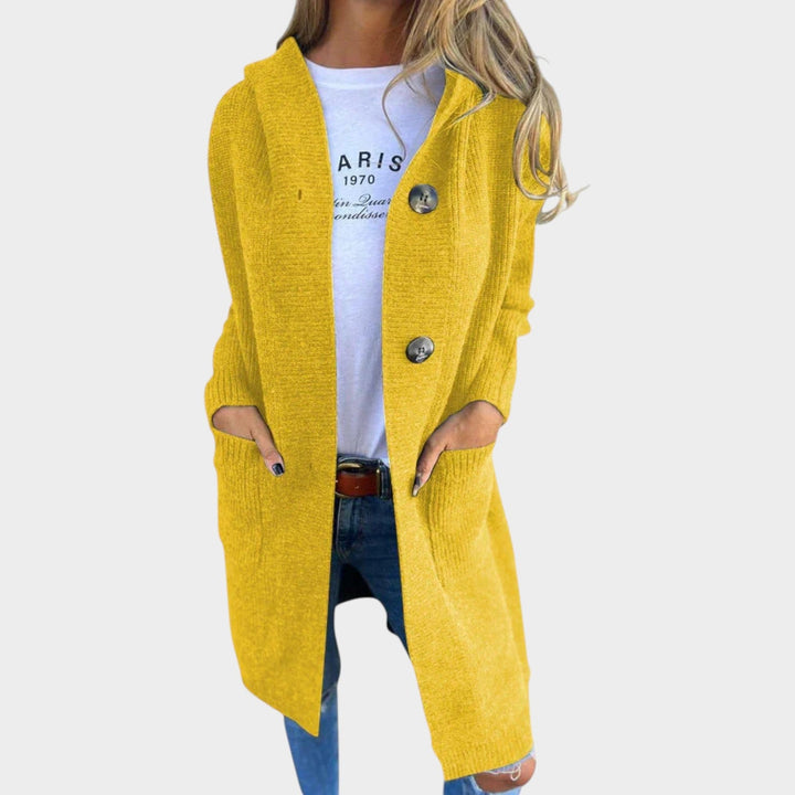Long Ribbed Knitted Cardigan