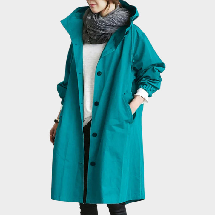 Classic Hooded Waterproof Trench Coat