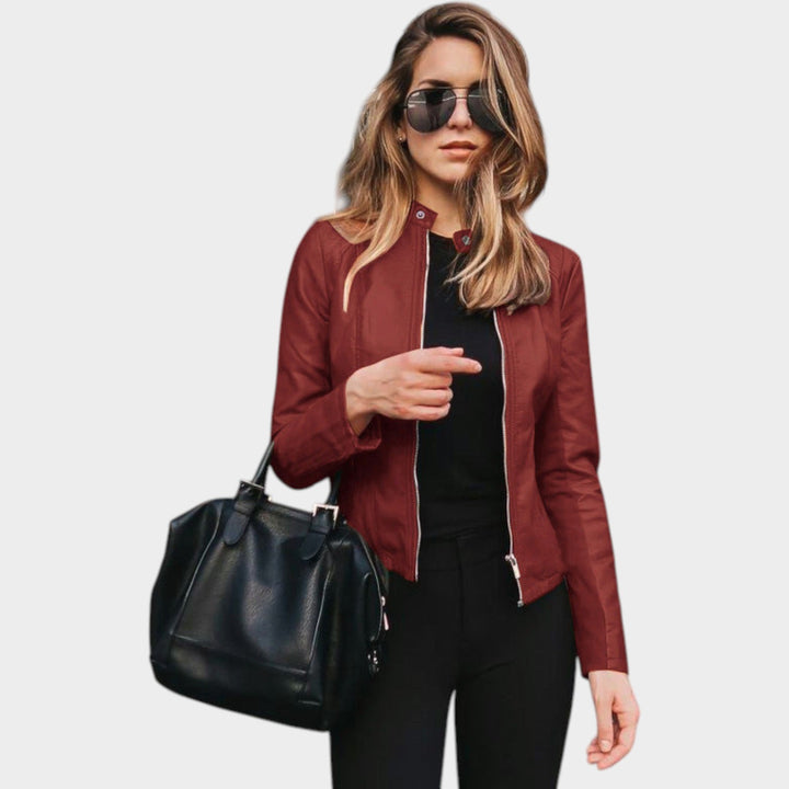 Slim Fit Leather Jacket