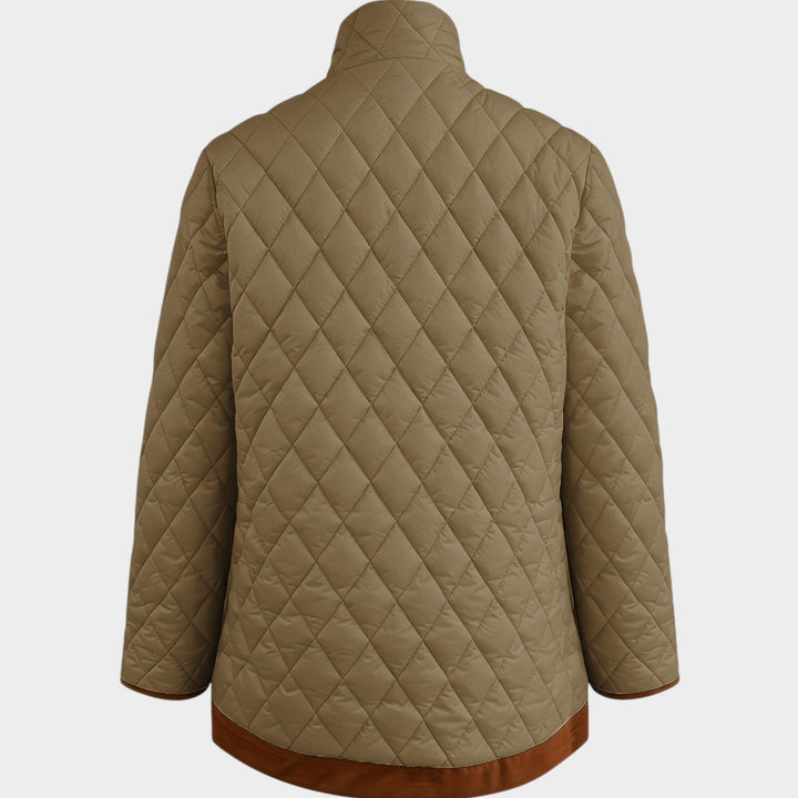 Women’s Quilted Jacket Casual Button Front
