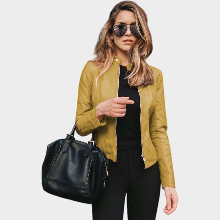 Slim Fit Leather Jacket
