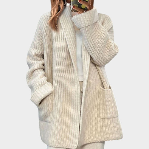 Chunky Knitted Oversized Long Cardigan