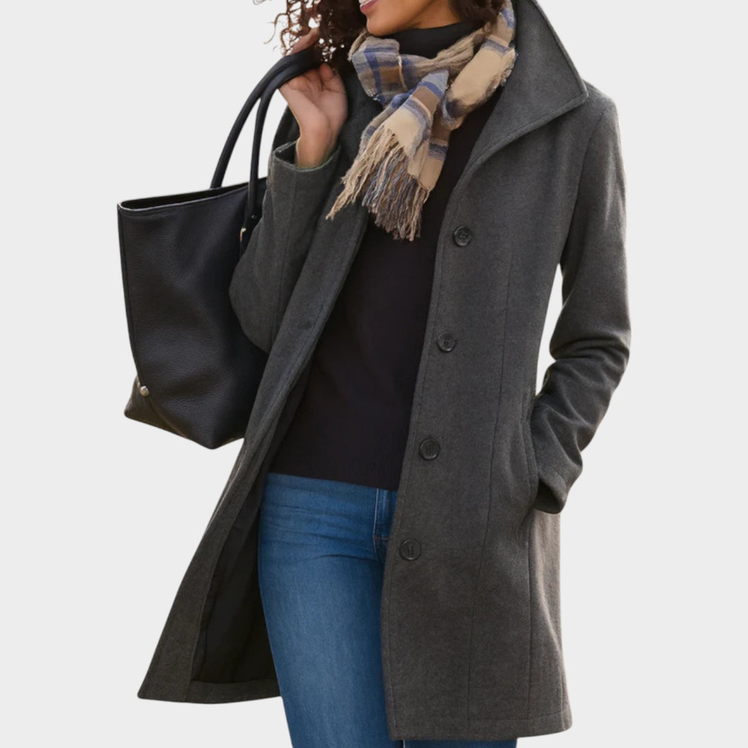 Winter Classic Mid Length Button Coat