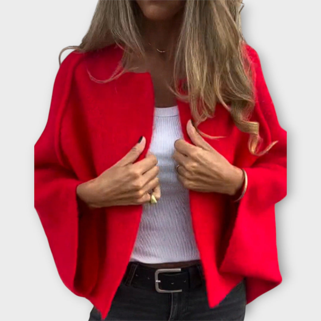 Oversized Knitted Draped Cardigan