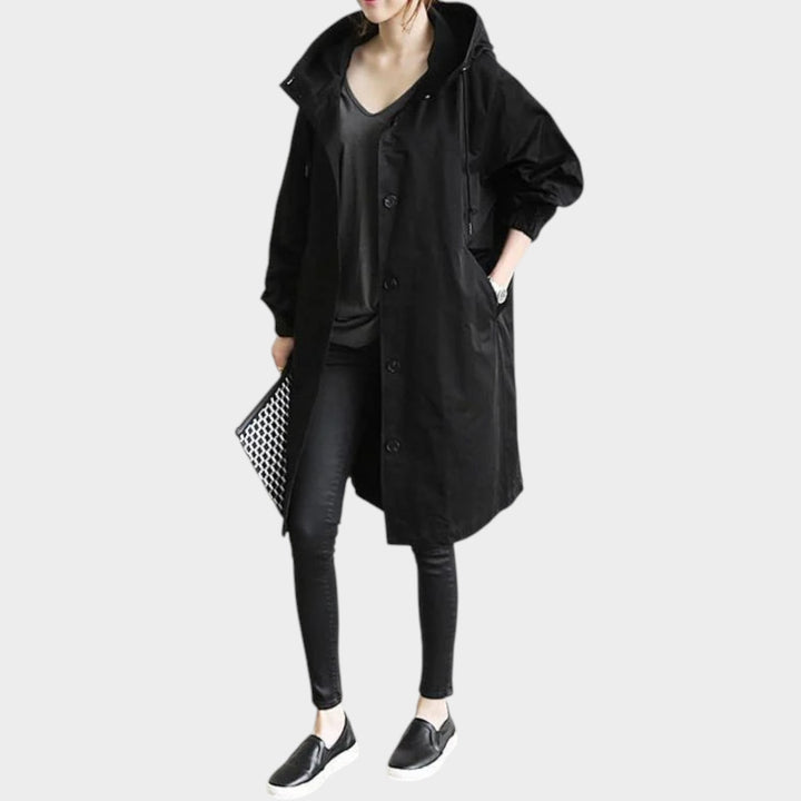 Classic Hooded Waterproof Trench Coat