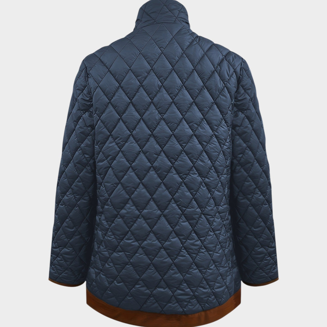 Women’s Quilted Jacket Casual Button Front
