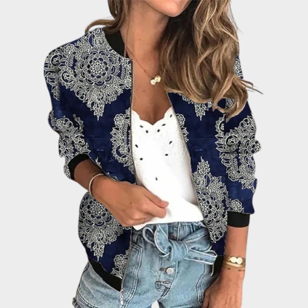 Floral Print Knitted Cardigan
