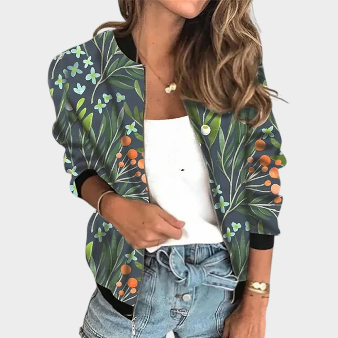 Floral Print Knitted Cardigan
