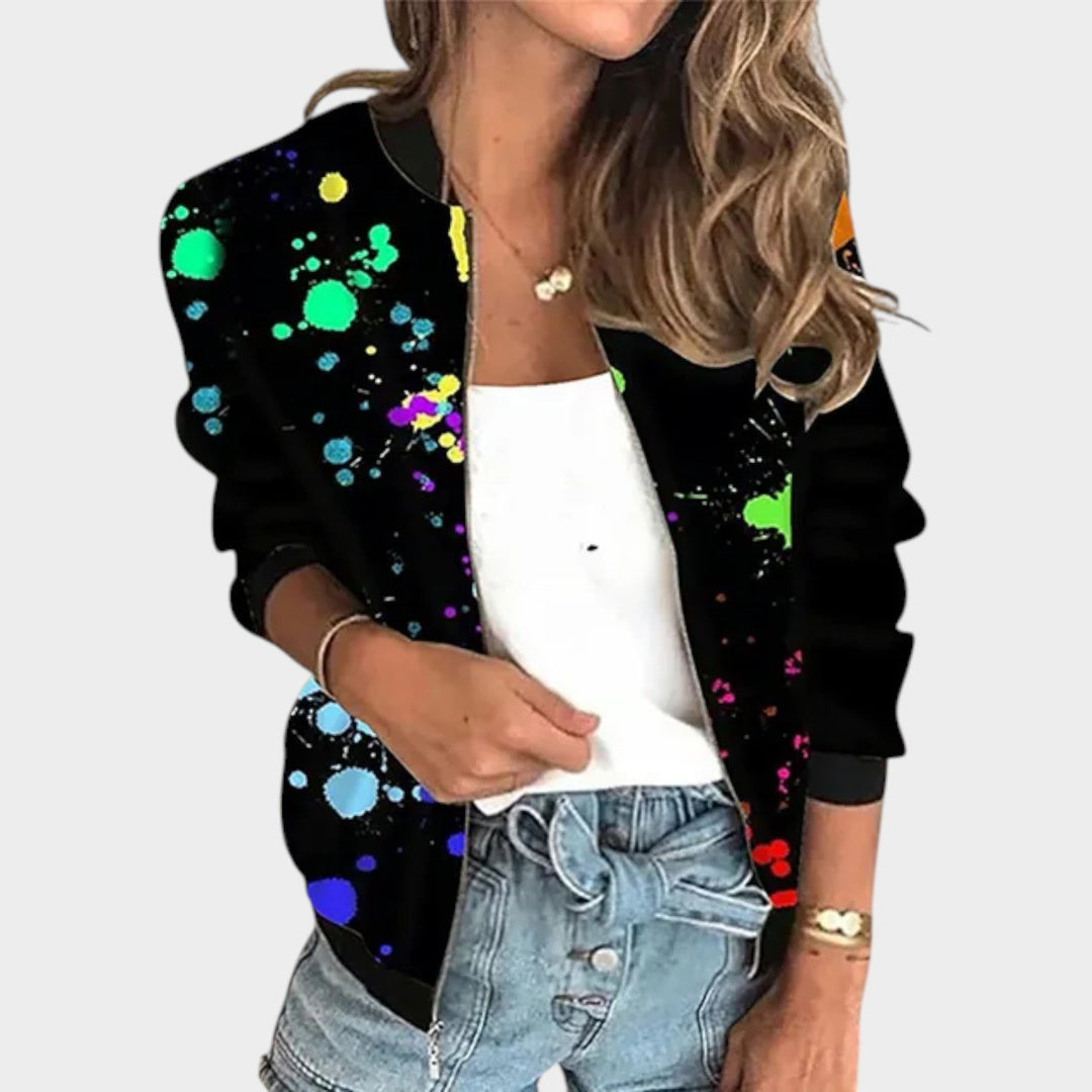 Floral Print Knitted Cardigan