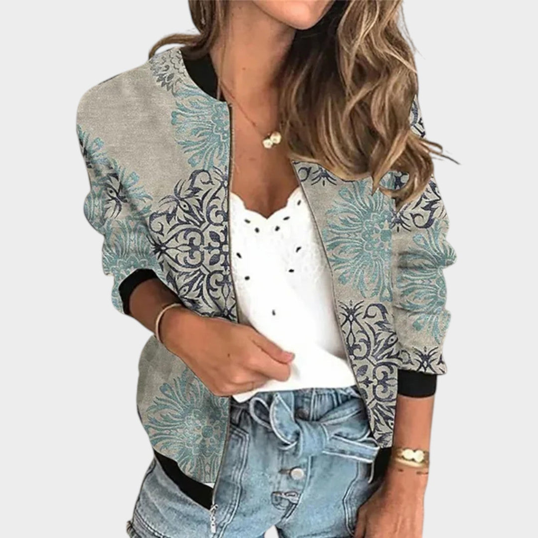 Floral Print Knitted Cardigan