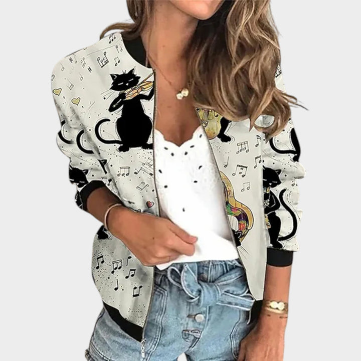 Floral Print Knitted Cardigan