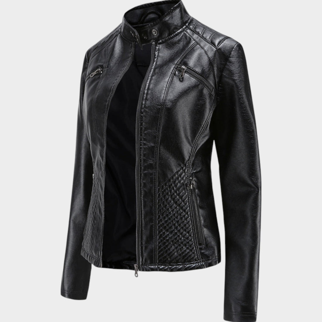 Leather Motorcycle Biker Jacket