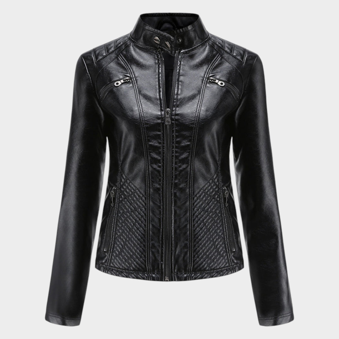 Leather Motorcycle Biker Jacket