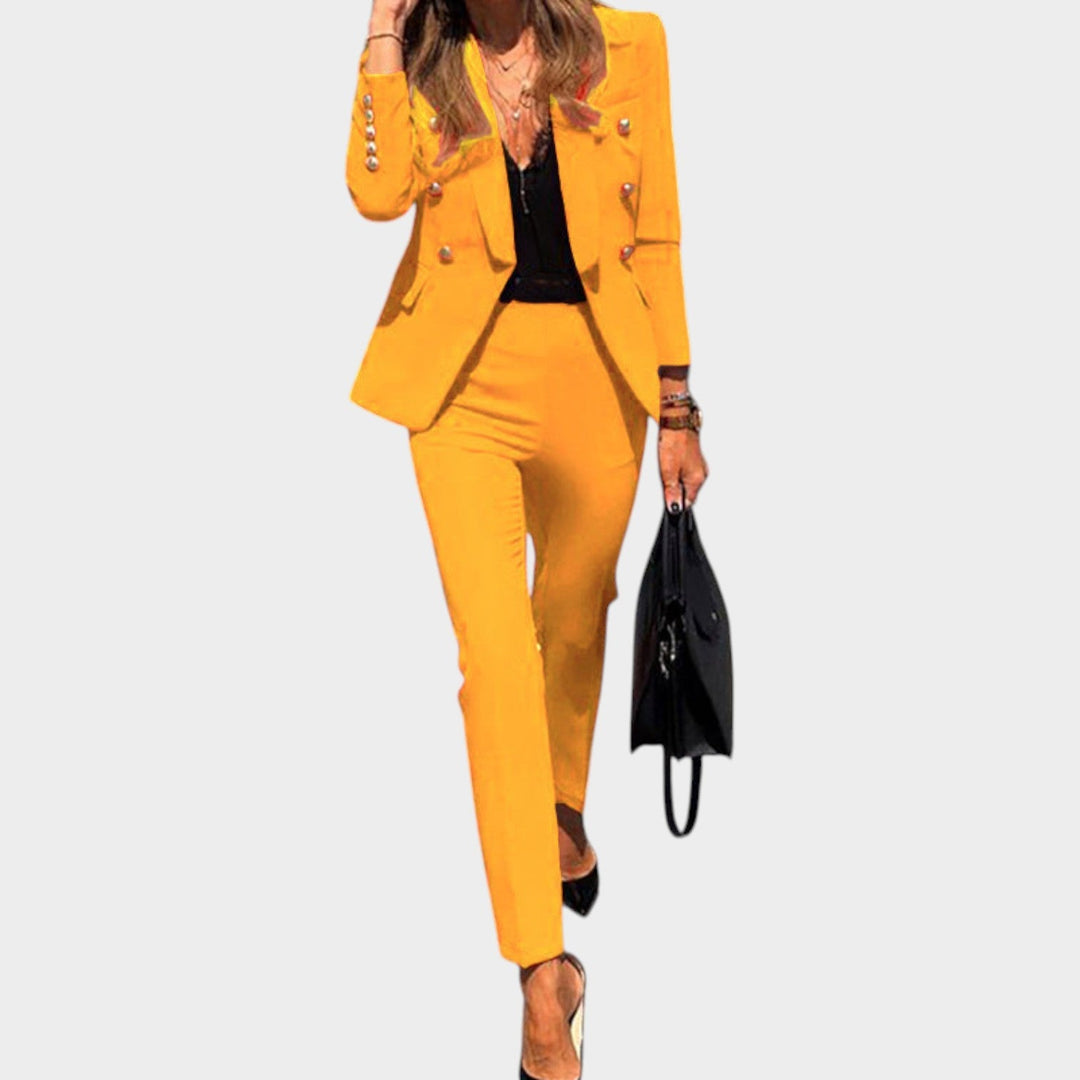 Women's Suit Blazer and Trousers Matching Set