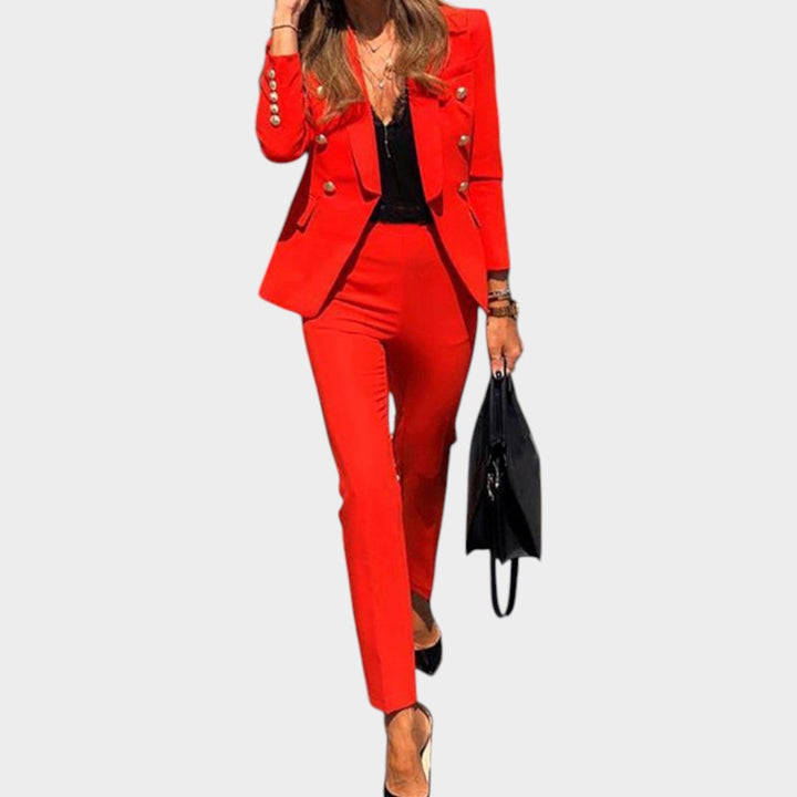 Women's Suit Blazer and Trousers Matching Set