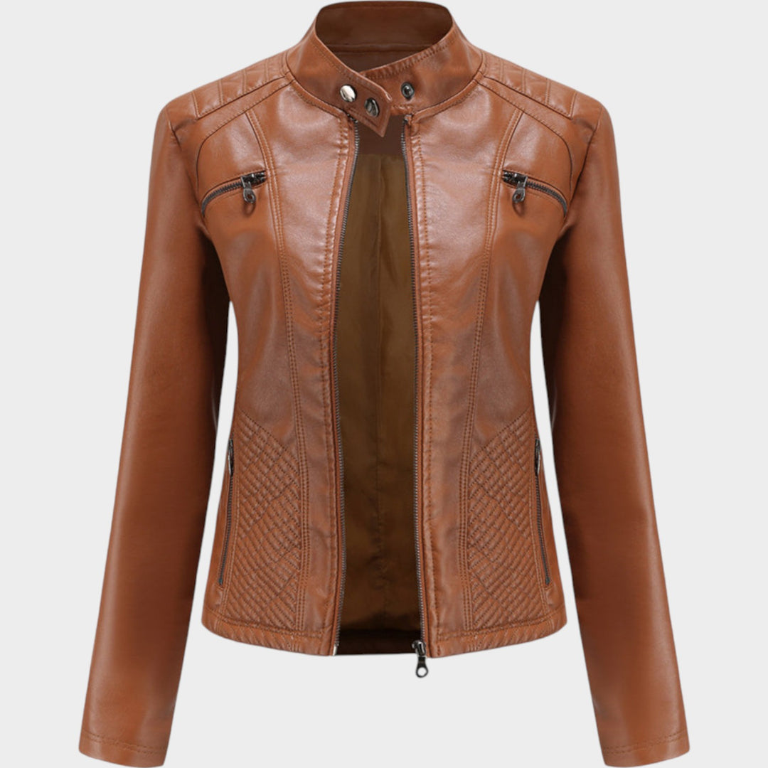Leather Motorcycle Biker Jacket