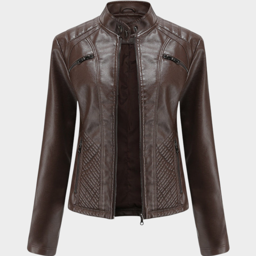 Leather Motorcycle Biker Jacket