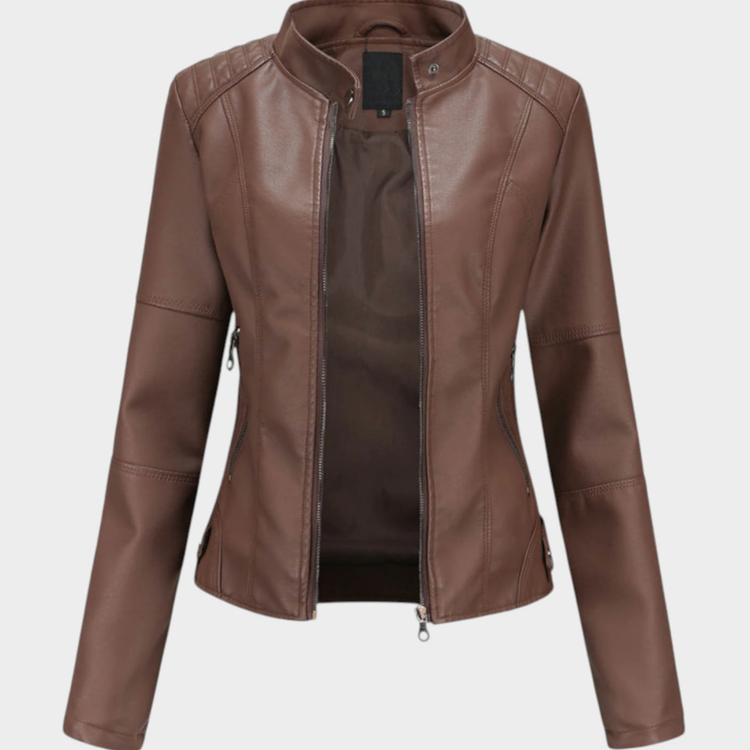 Sleek Leather Jacket