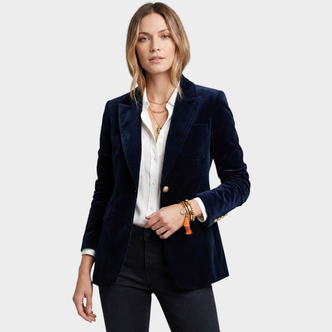 Women’s Blazer Business Tailored Fit Button Front