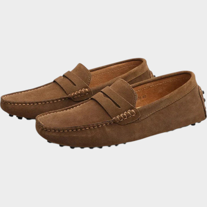 Women's Suede Penny Loafers