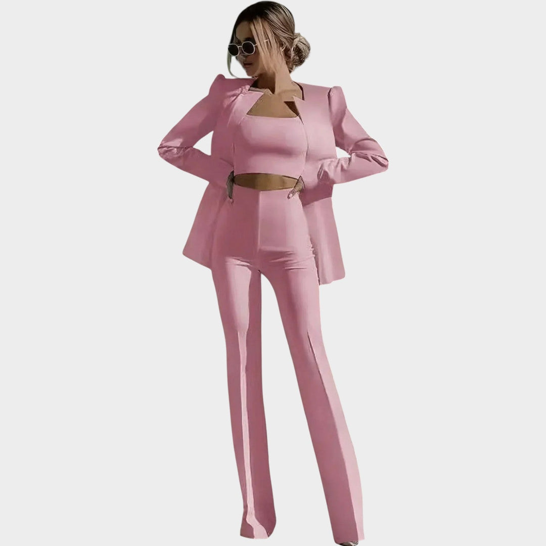 Women's Suit Tailored Three Piece Set