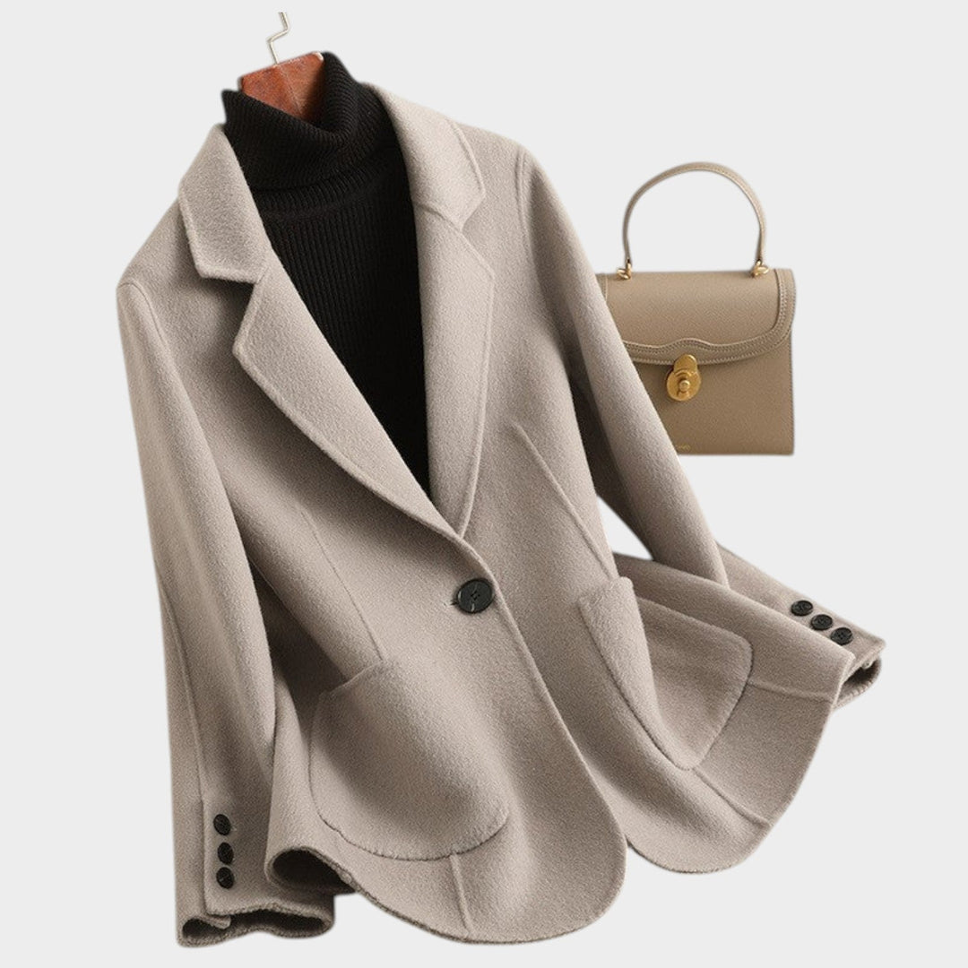 Women's Blazer Wool Oversized Single Breasted