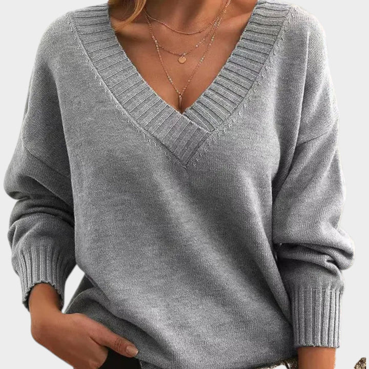 Soft V Neck Knitted Jumper