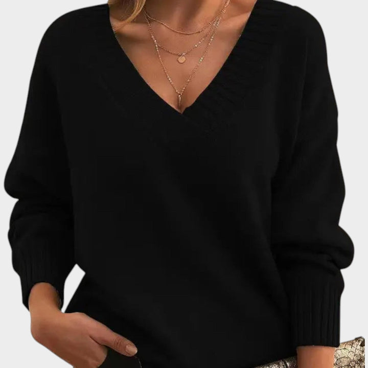Soft V Neck Knitted Jumper