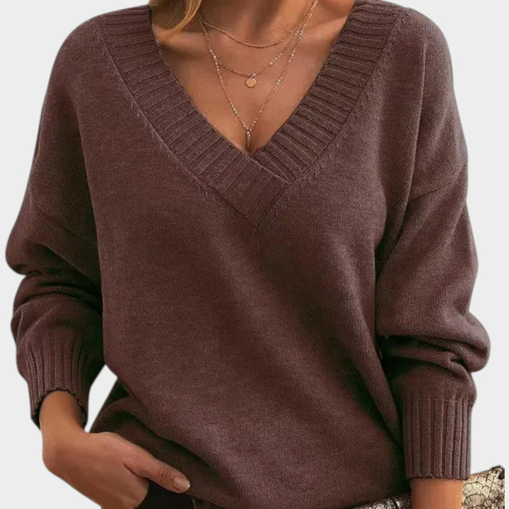 Soft V Neck Knitted Jumper