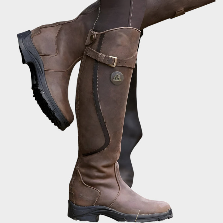 Leather Knee High Waterproof Country Boots