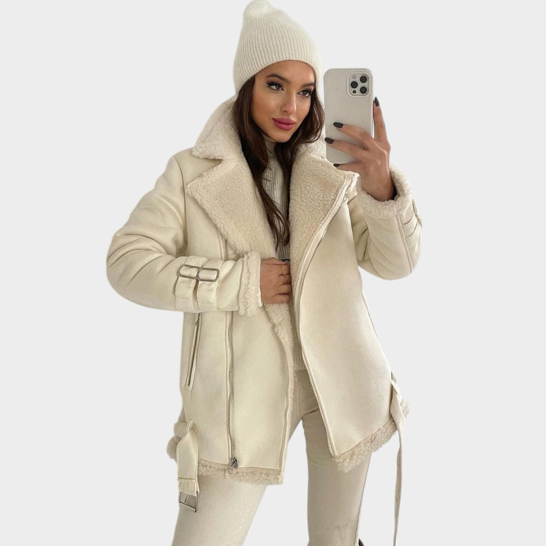 Leather Shearling Aviator Jacket