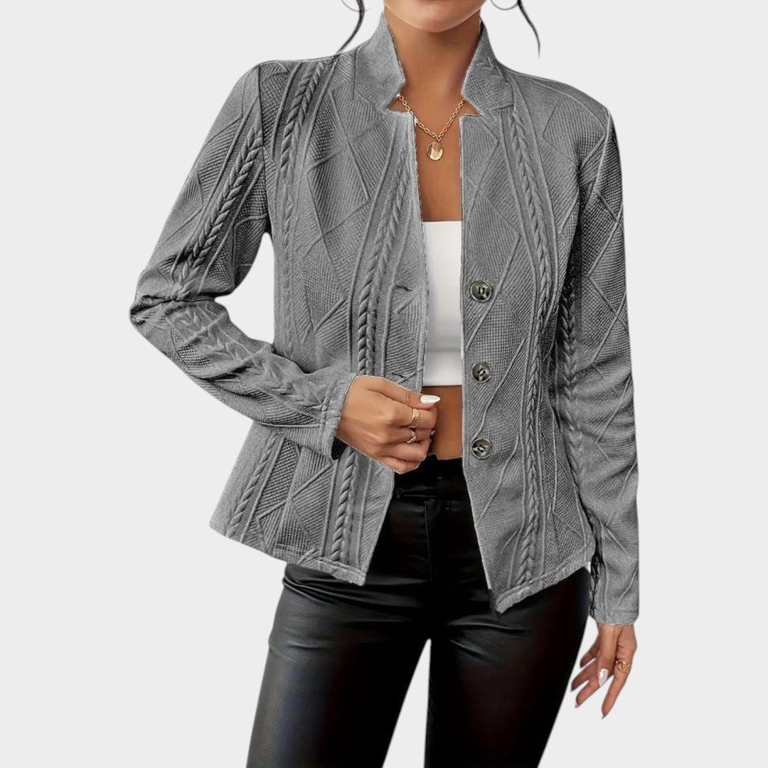Textured Button Jacket
