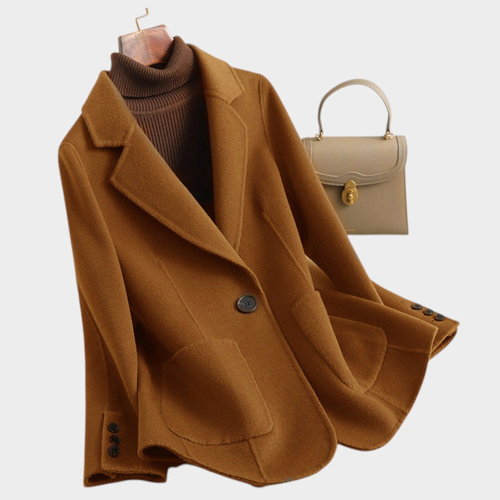 Women's Blazer Wool Oversized Single Breasted