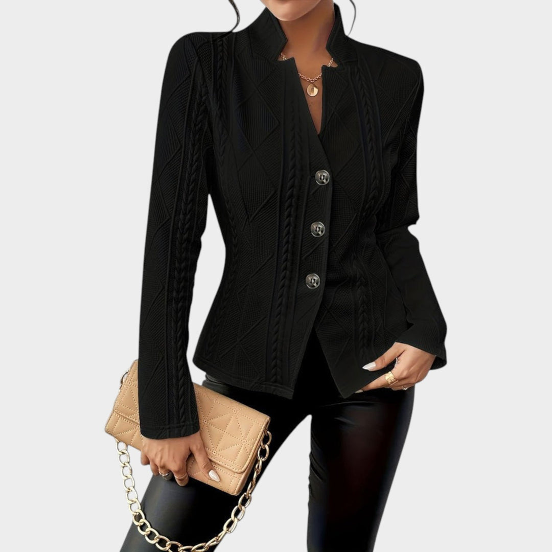 Textured Button Jacket