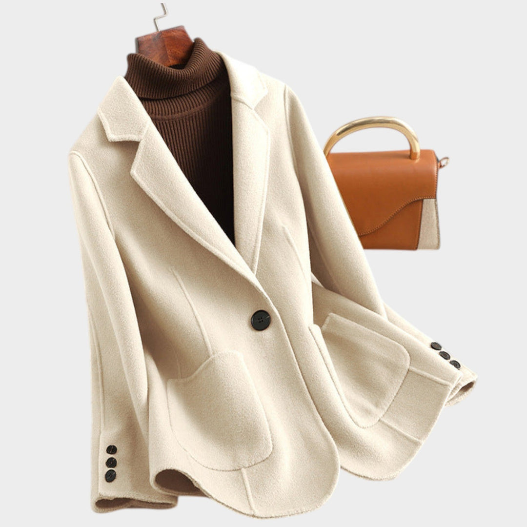 Women's Blazer Wool Oversized Single Breasted