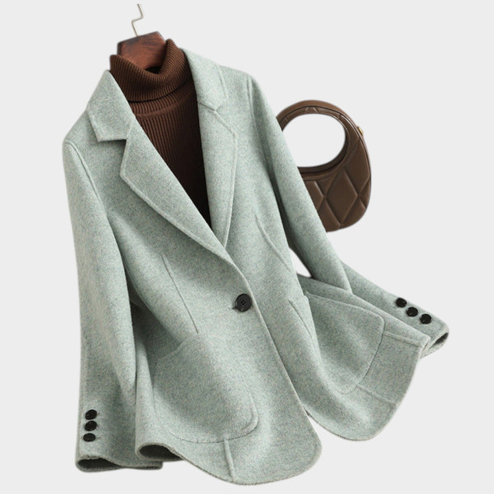 Women's Blazer Wool Oversized Single Breasted