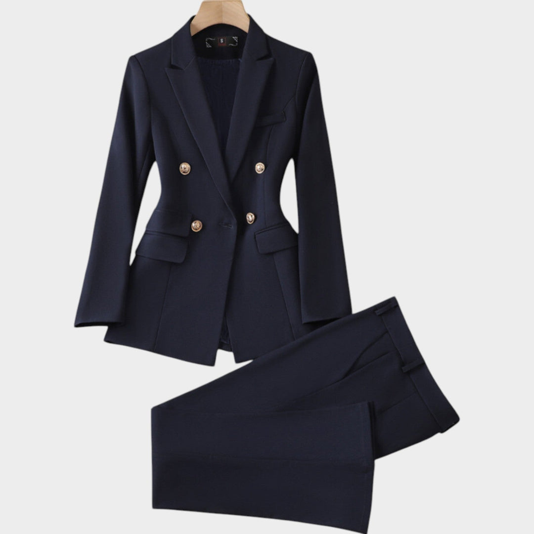 Women's Suit Double Breasted Two-Piece Set