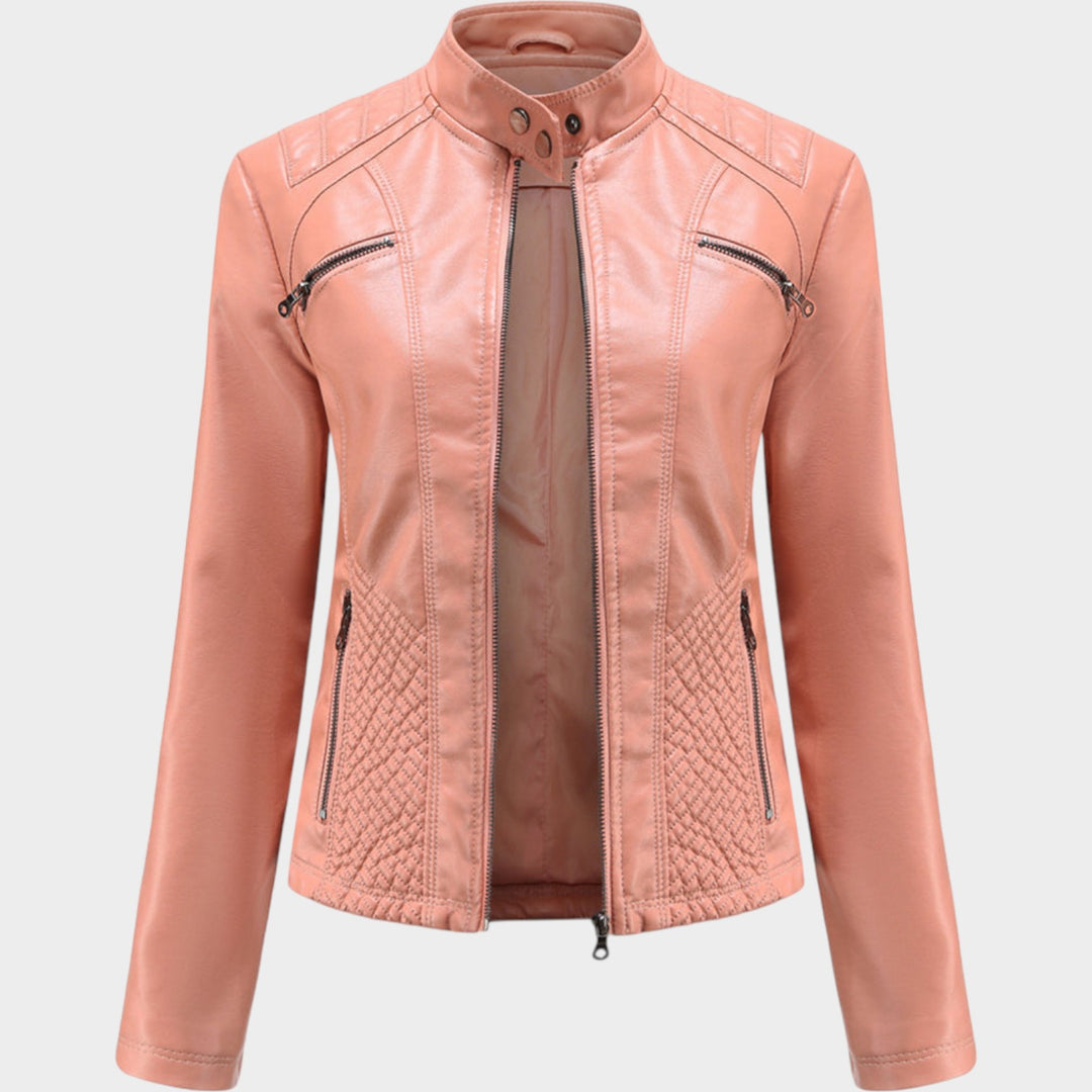 Leather Motorcycle Biker Jacket