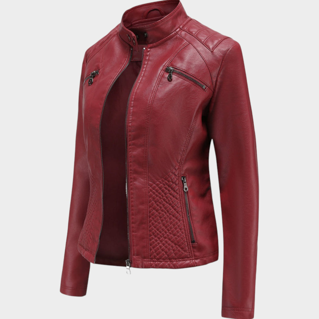 Leather Motorcycle Biker Jacket