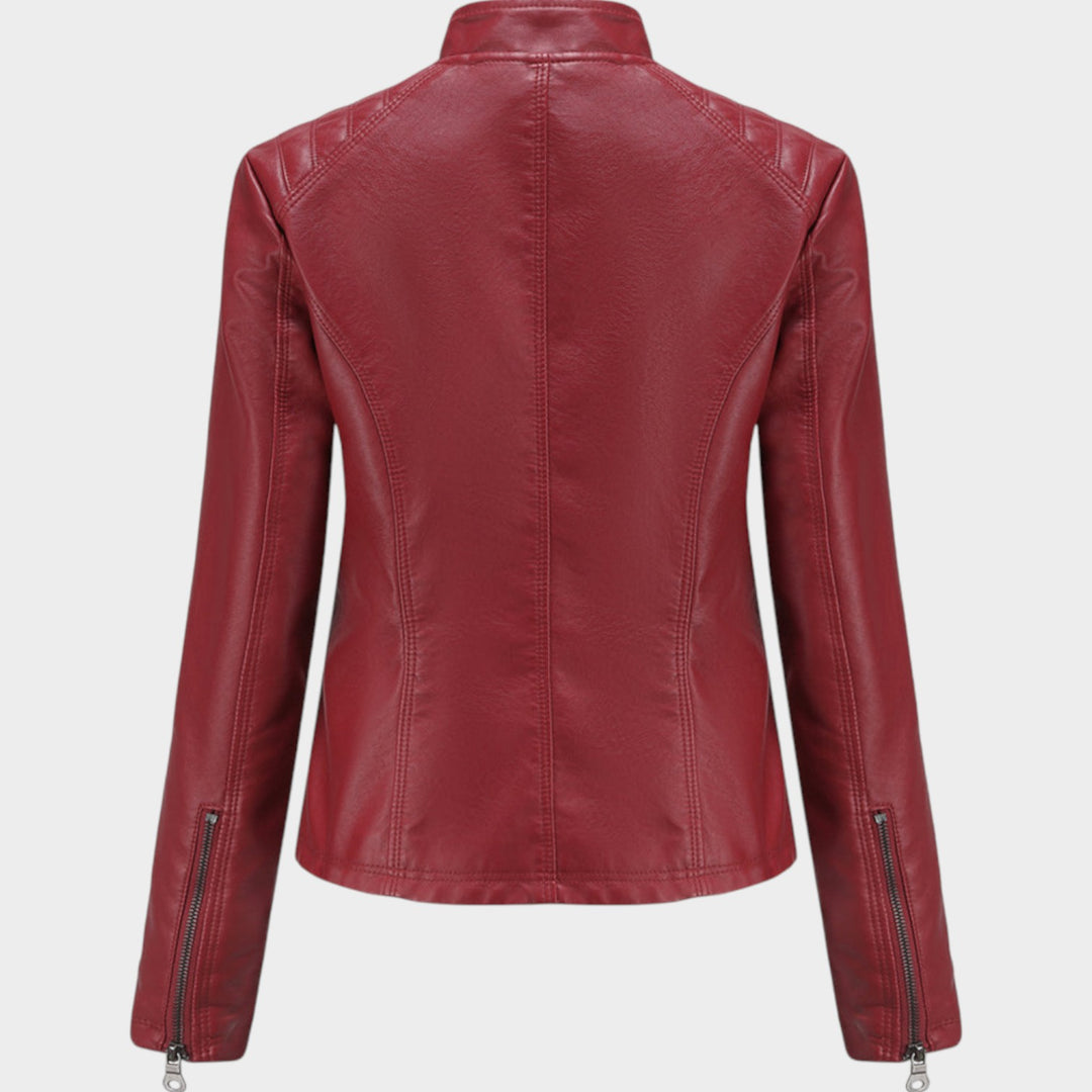 Leather Motorcycle Biker Jacket