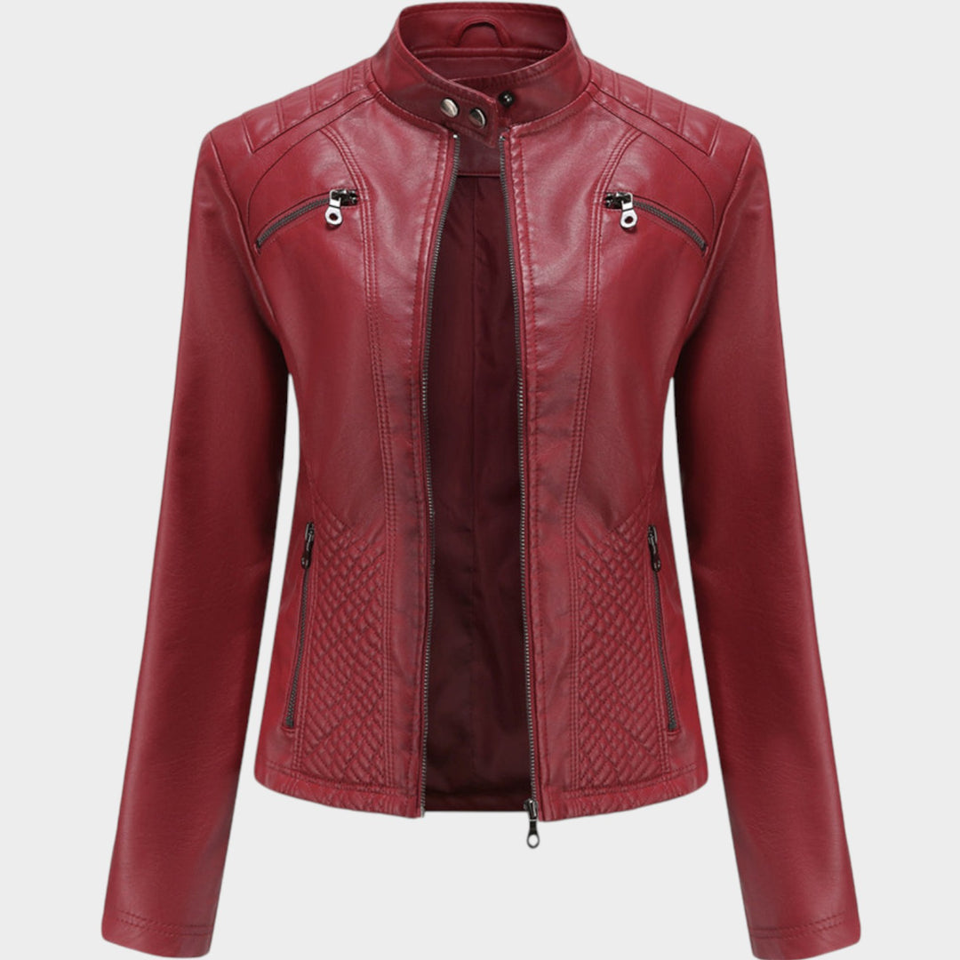 Leather Motorcycle Biker Jacket