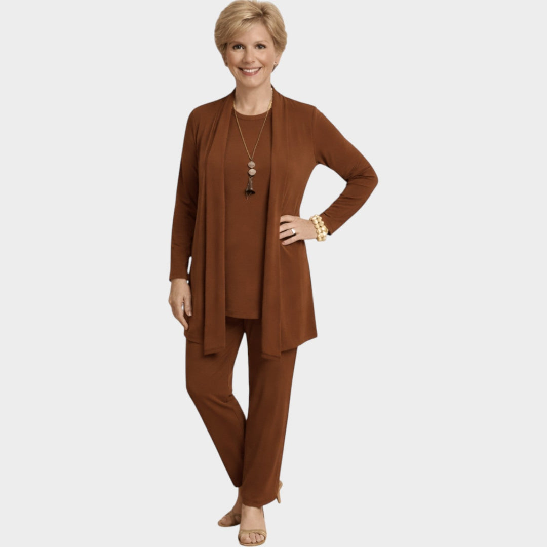 Women's Suit Soft Knit Three Piece Set
