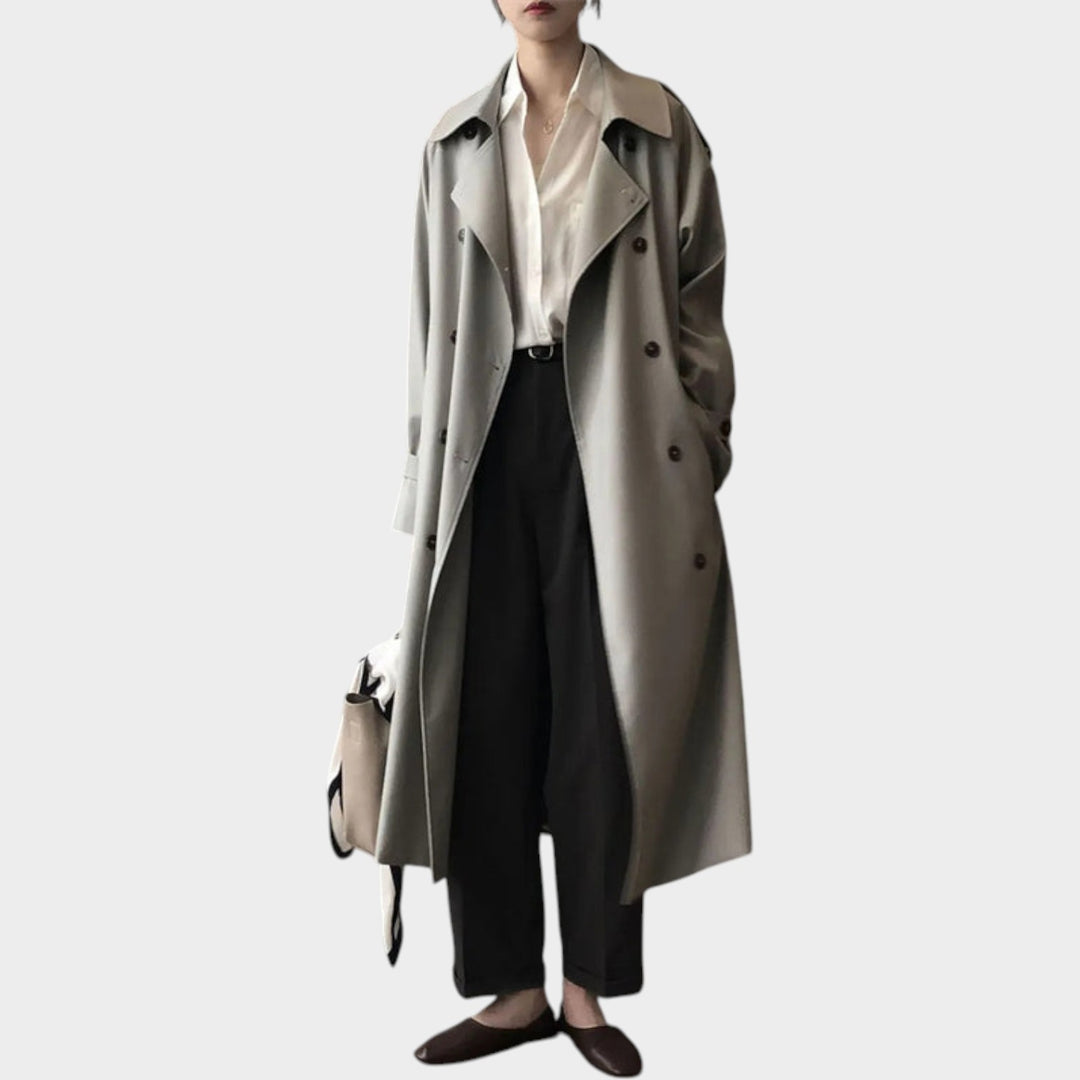 Oversized Double Breasted Trench Coat