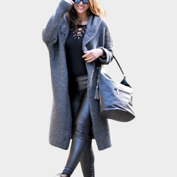 Long Chunky Knitted Cardigan