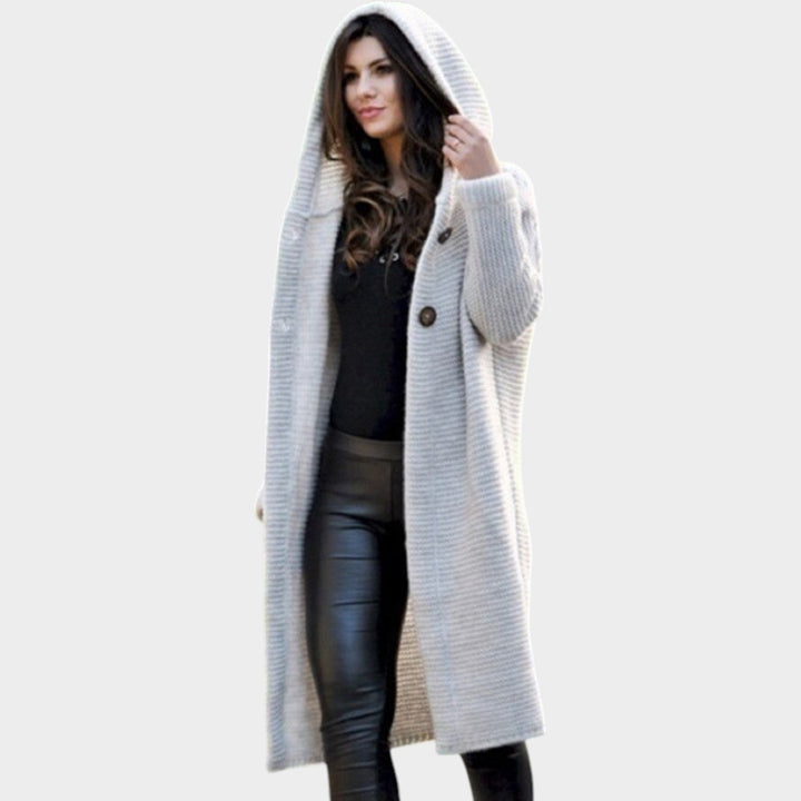 Long Chunky Knitted Cardigan