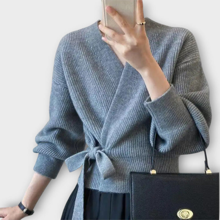 Wrap Tie Knitted Cardigan