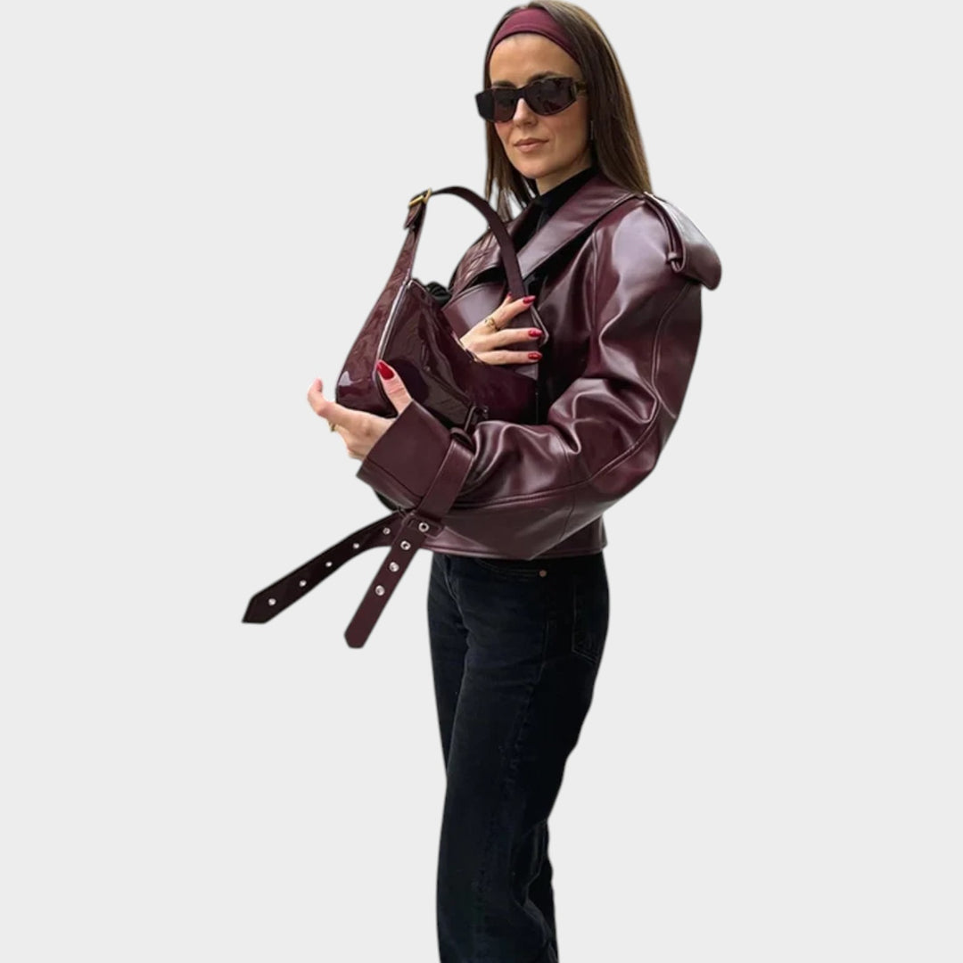 Faux Leather Biker Jacket